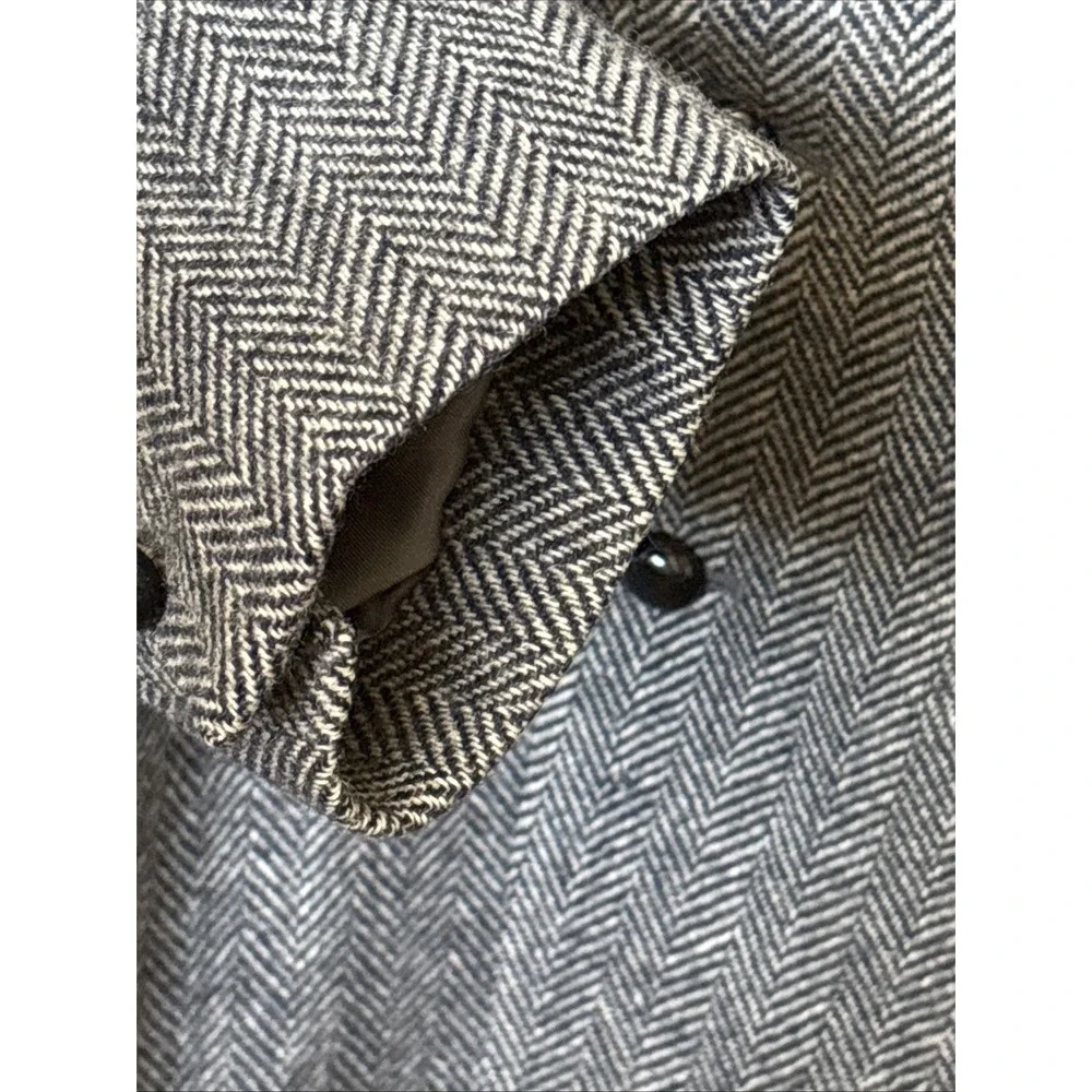 Anderson Little Mens Grey Herringbone Blazer Sport Coat Two Woven Buttons Jacket